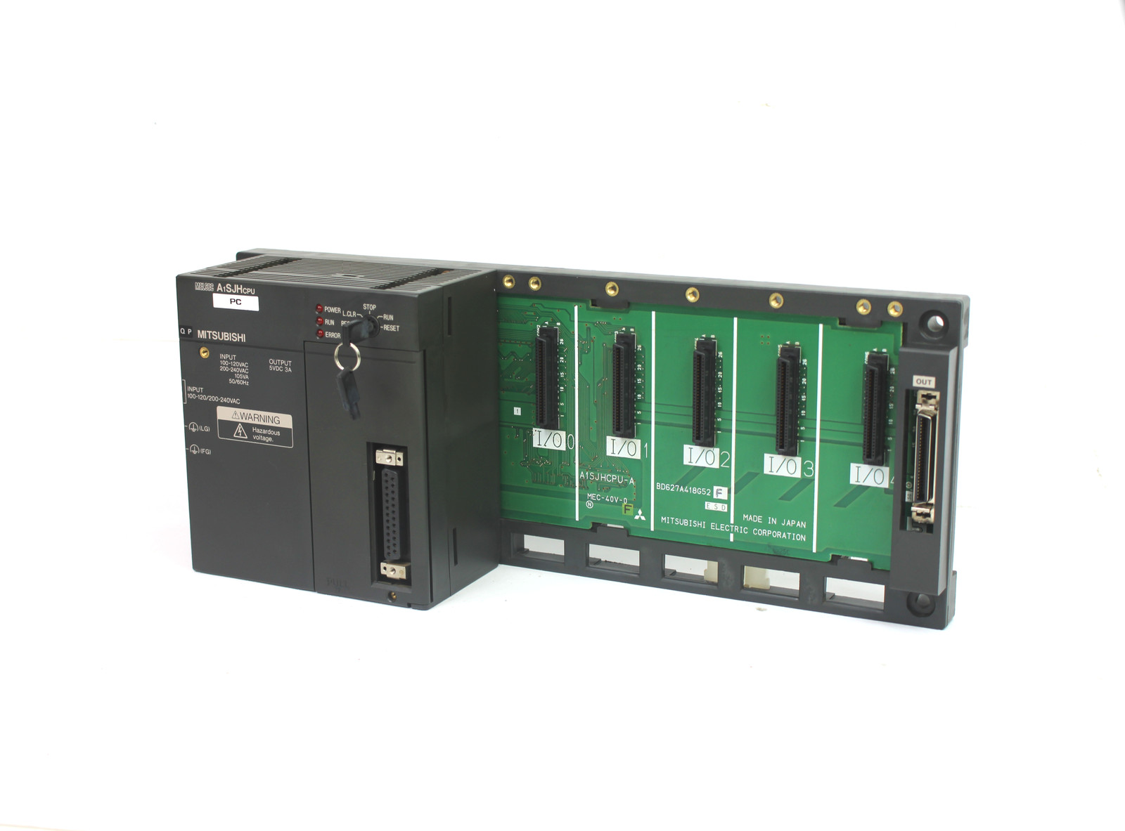 Mitsubishi A1SJHCPU CPU Unit w/ 5 Slot Rack