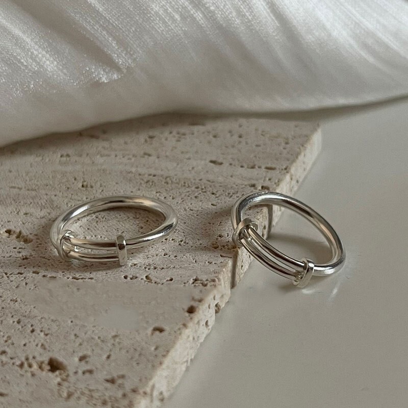 Solid 925 Sterling Silver Simple Stacking Midi Ring Band Classic
