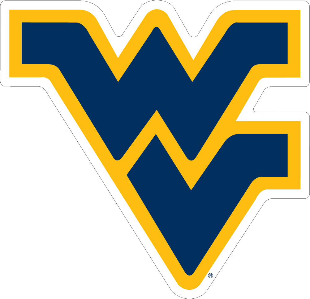 WVU WEST VIRGINIA Large Logo Decal