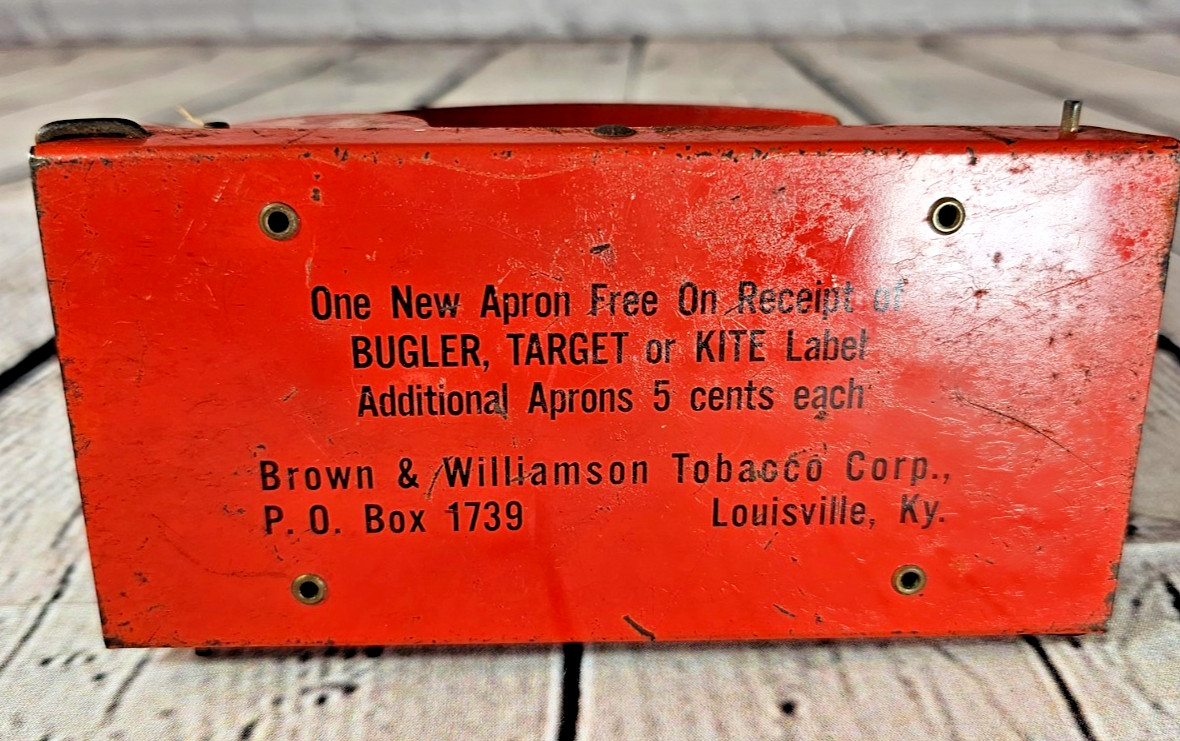 Vintage Brown & Williamson Cigarette Roller Machine Bugler Target Kite WORKING