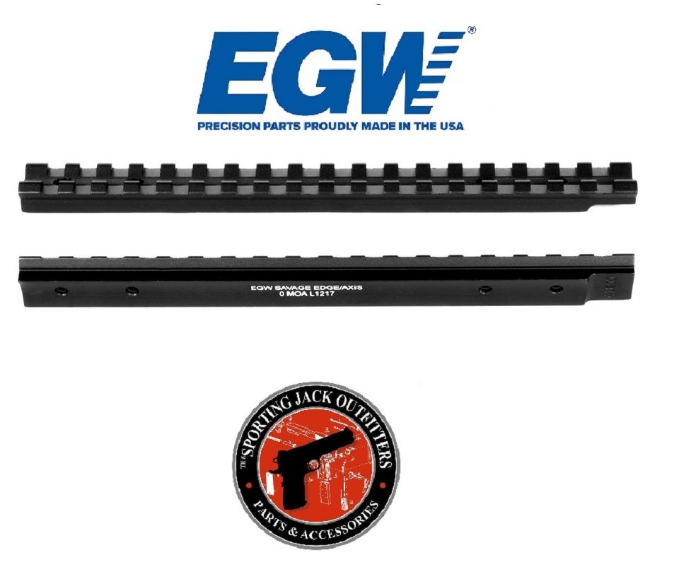 Savage Axis Axis II Edge Scope Mount Picatinny Rail EGW 0 MOA Short and Long act