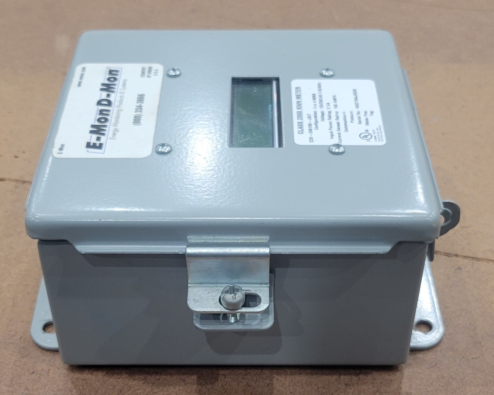 E-Mon D-Mon Class 2000 KWH Meter w/ 3x E-Mon split-core current transformers