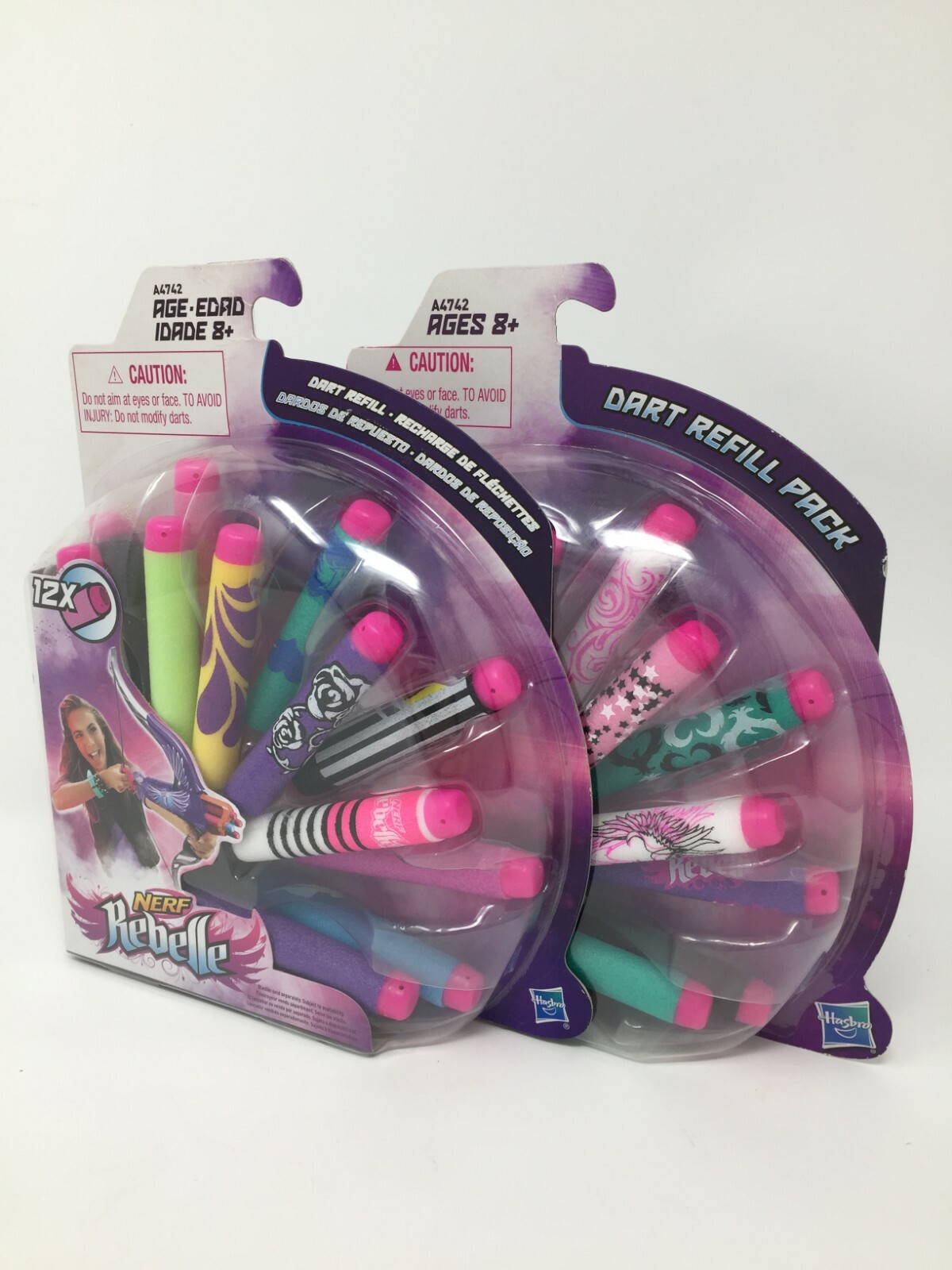 24 Nerf Rebelle Zombie Elite Rival Darts Fits Many Others Official Girl Colors