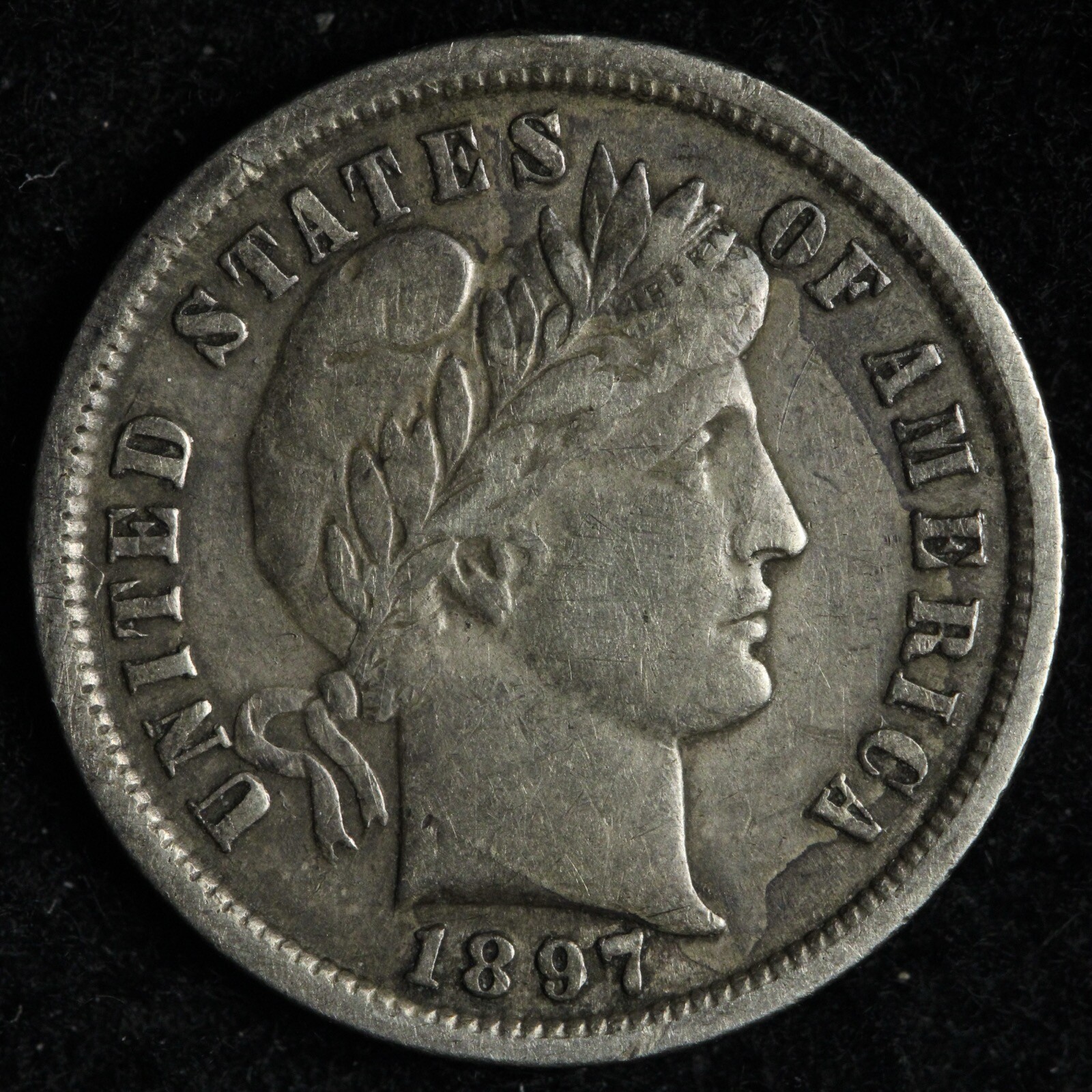 1897 Barber Silver Dime XF E315 JGCW