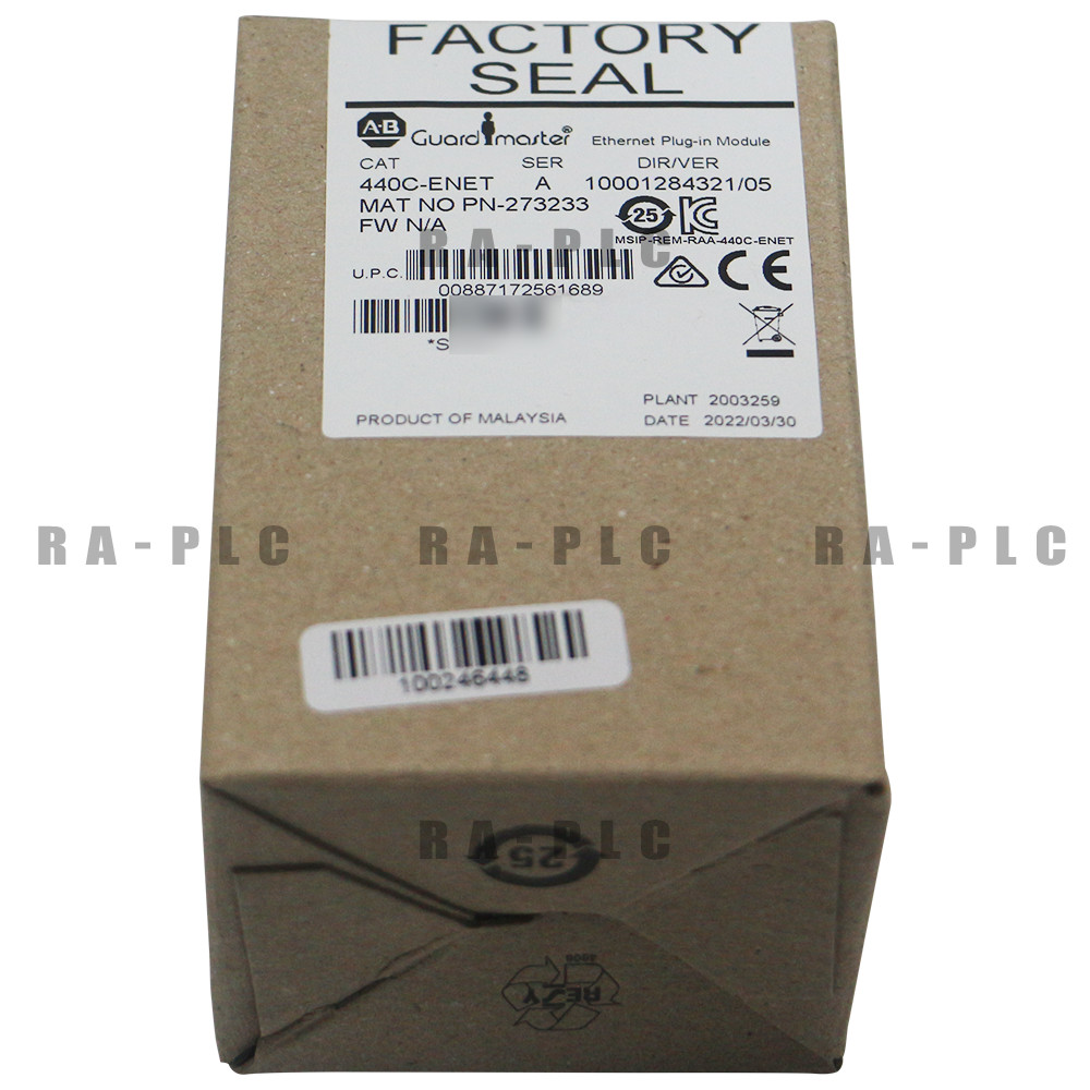 New Allen Bradley 440C-ENET Guardmaster Ethernet Plug-in module Slot 1 only