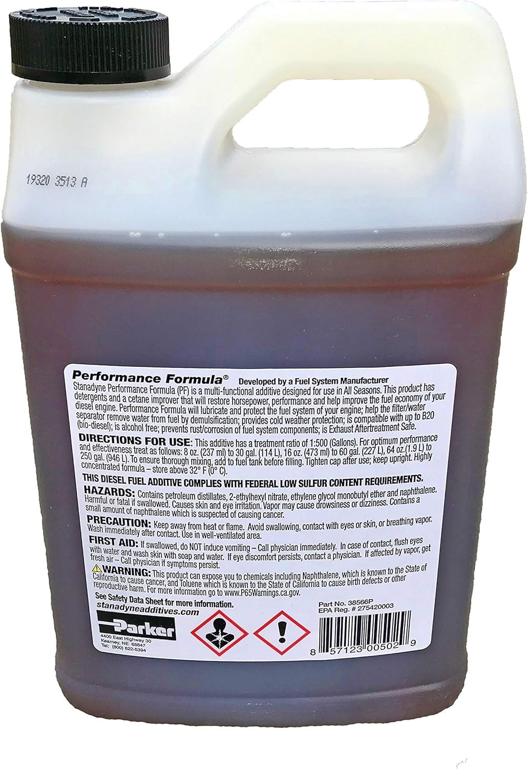 Performance Formula Diesel Treatment - 64oz Jug for Optimal Engine Protection