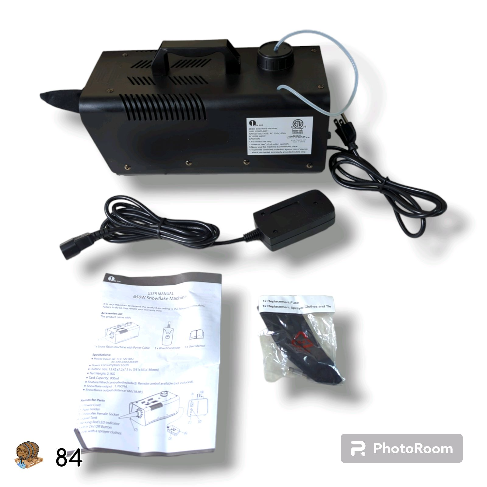 1BYONE Snow Machine Maker - 650W with Wired Remote Control