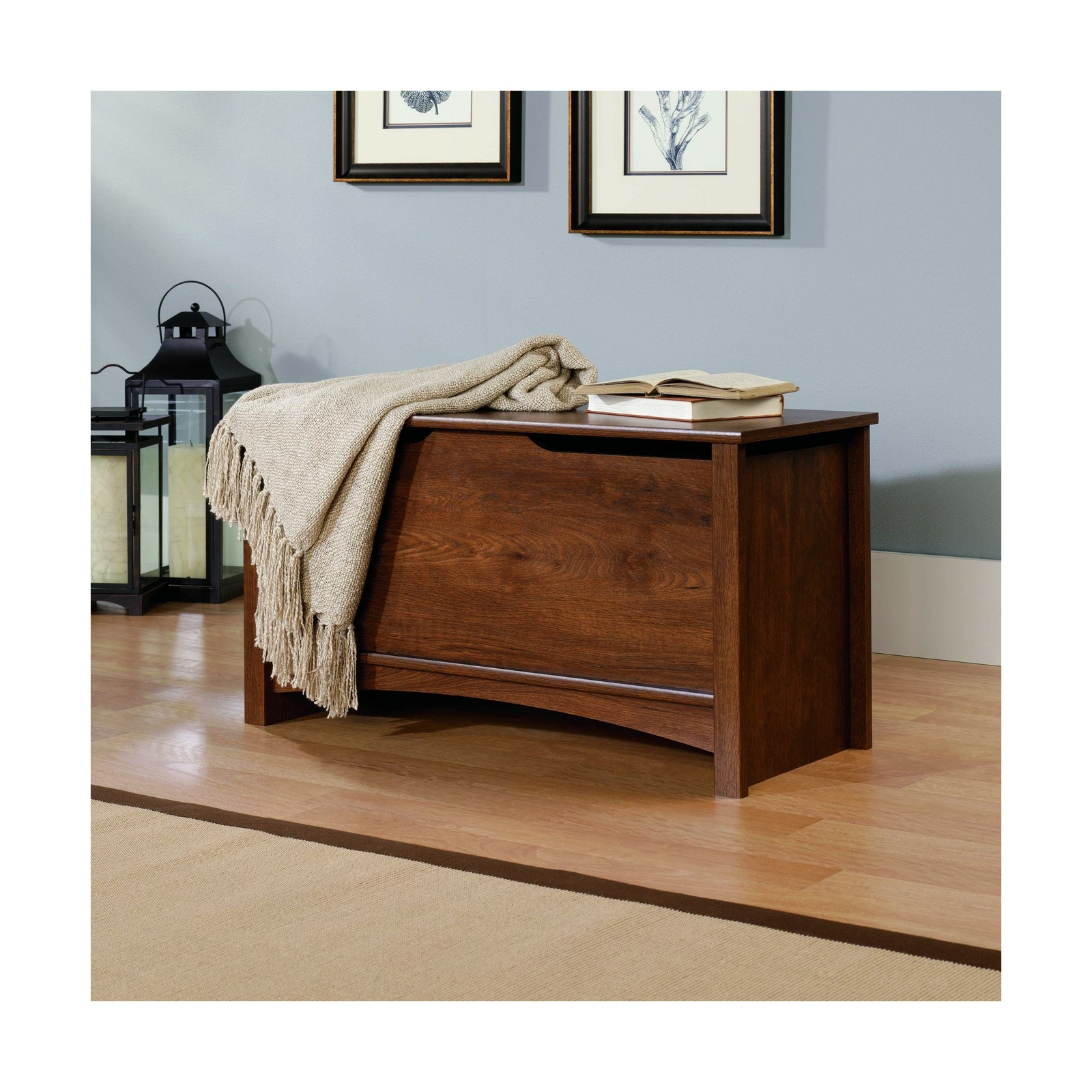 Sauder Shoal Creek Storage Chest, Oiled Oak finish