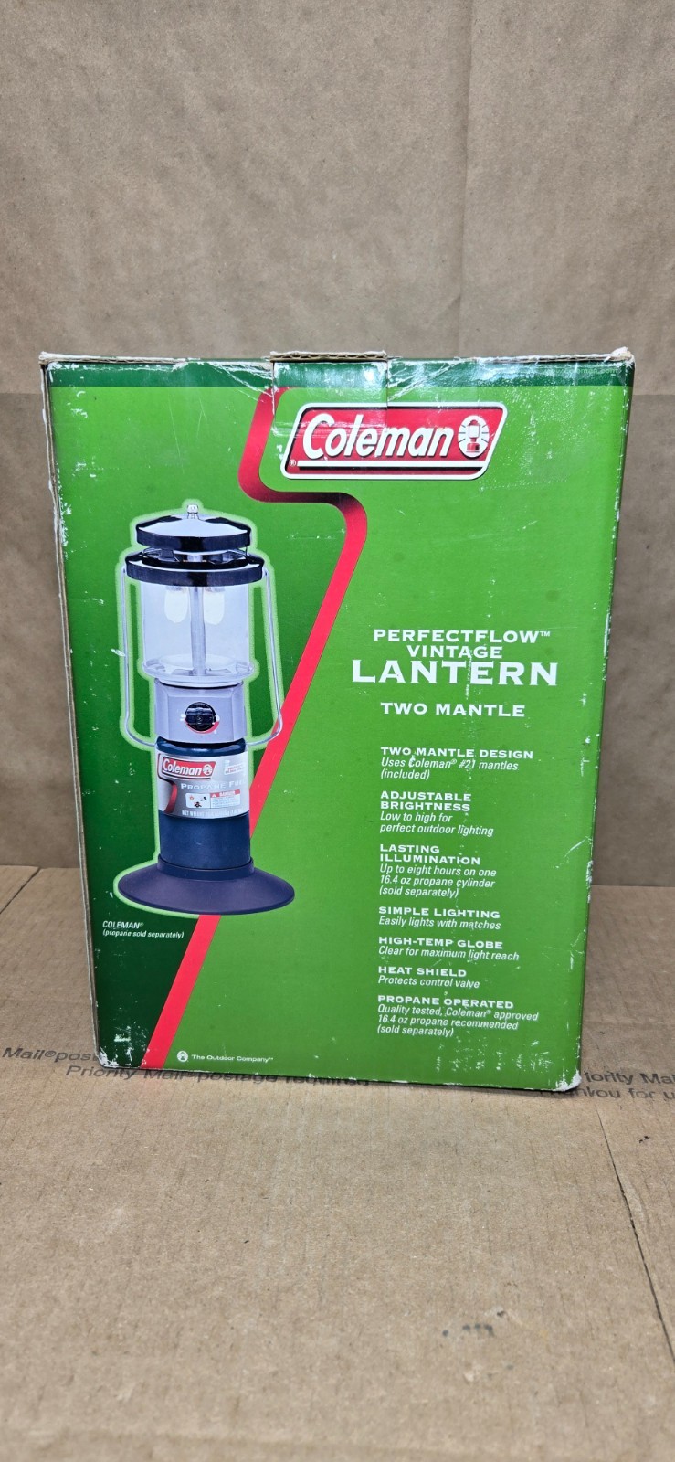 Coleman Perfect Flow Vintage Propane Lantern Lamp 2 Mantle 5155A706 *New In Box*