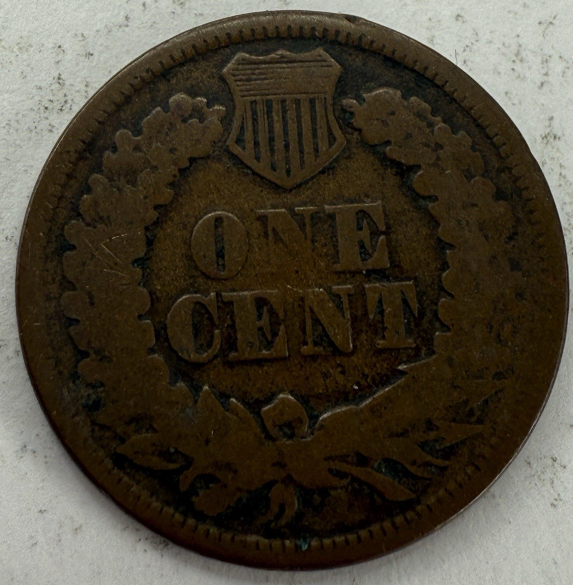 1865 Plain 5 Indian Head Cent Exact Coin Imaged #IND1321