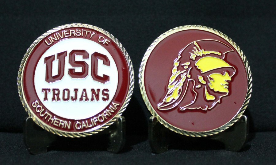 USC TROJANS COLLEGIATE COLLEGE COLLECTIBLE CHALLENGE COIN NEW