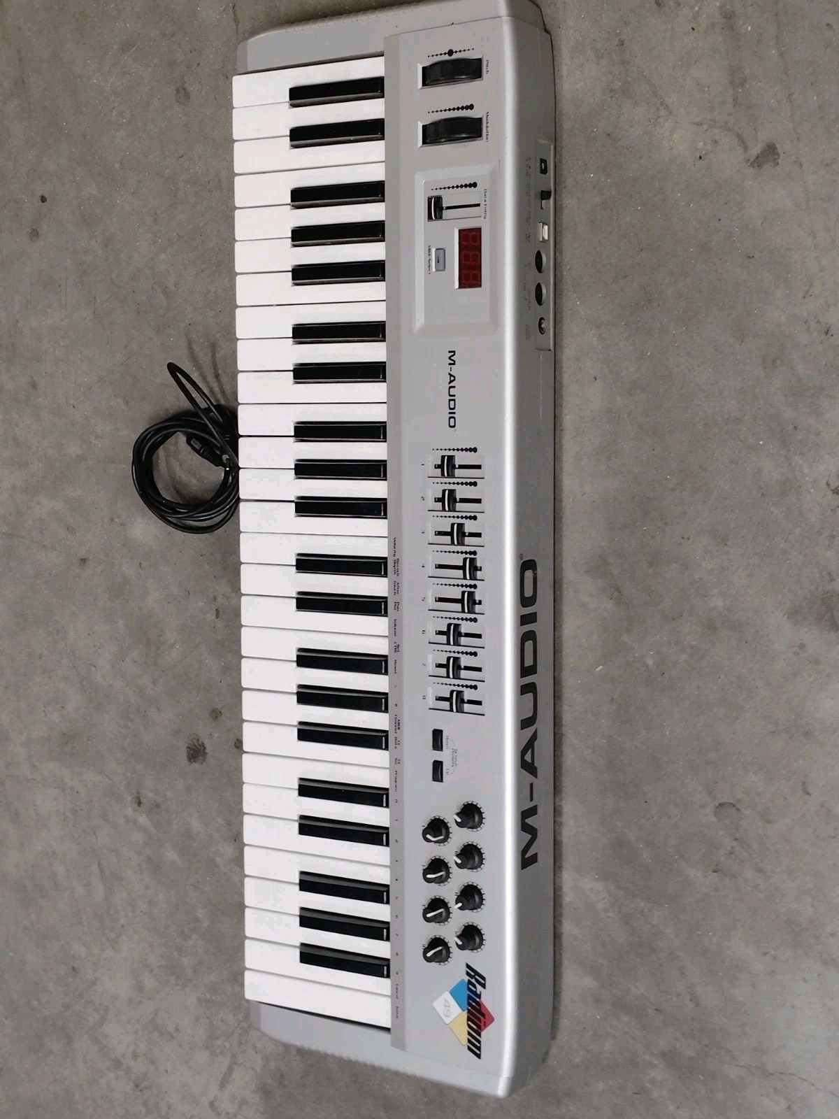 M Audio Radium 49-Keys Battery Powered USB Midi Controller Keyboard