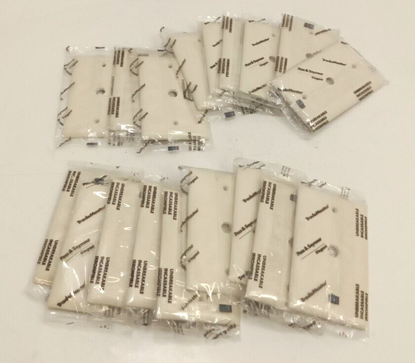 Pass&Seymour TP11-LA Wall Plate 1 Gang Tele/Cable 13/32" Hole Light Almond 18pk