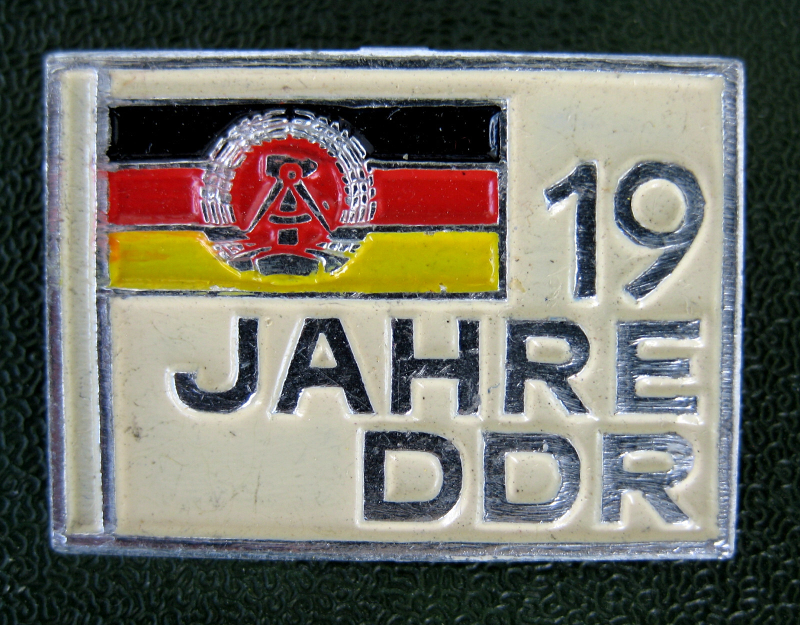 Badge, GDR, 19 years GDR (1968)