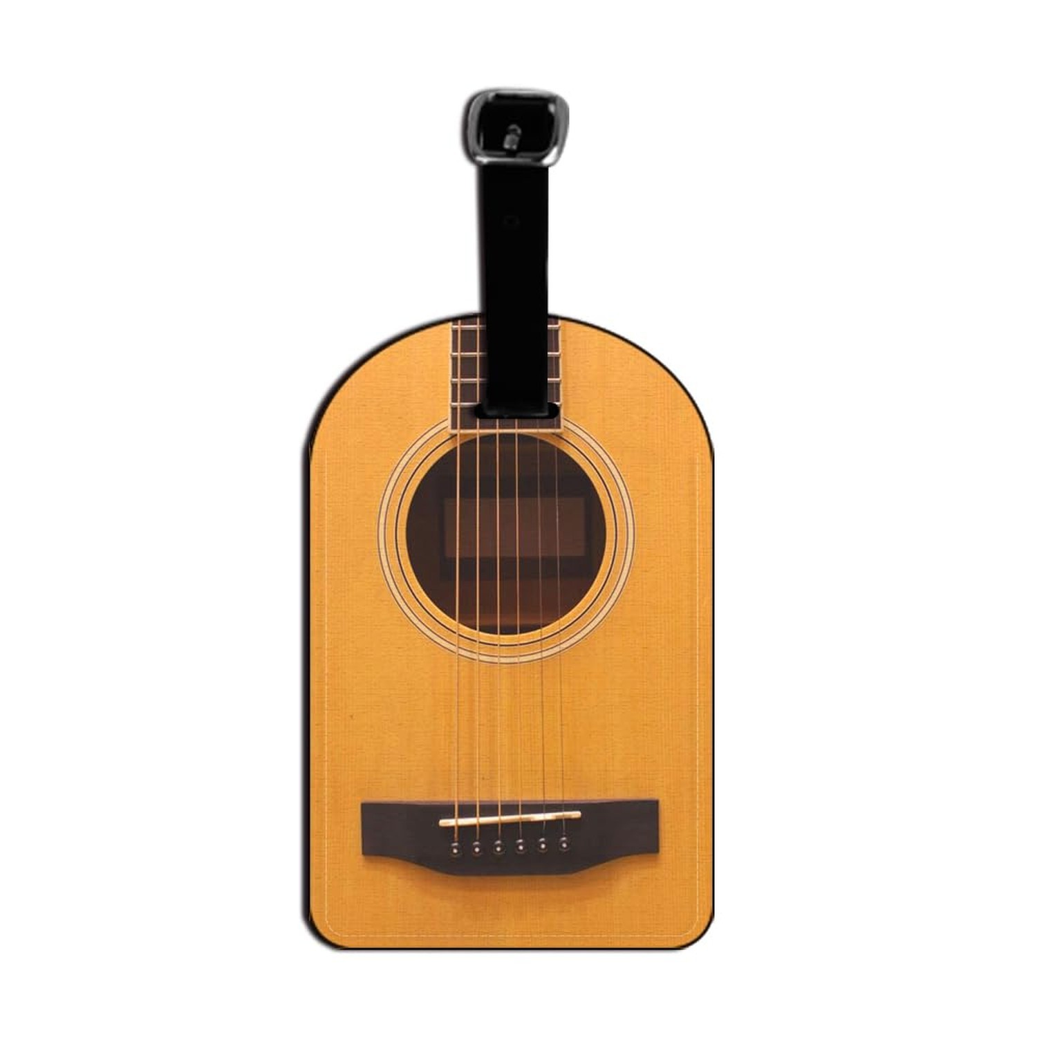 Acoustic Guitar Strings ID Tag Luggage Card Suitcase Carry-On ID Luggage Tag ...