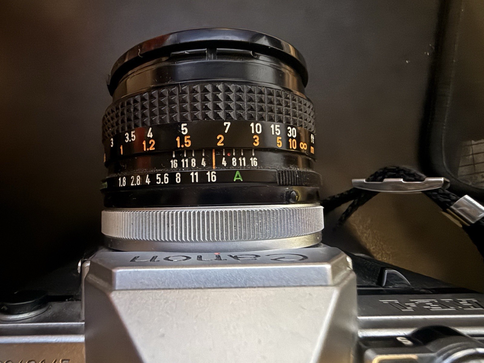 Canon AE-1 35mm Film Camera with Strap Functional
