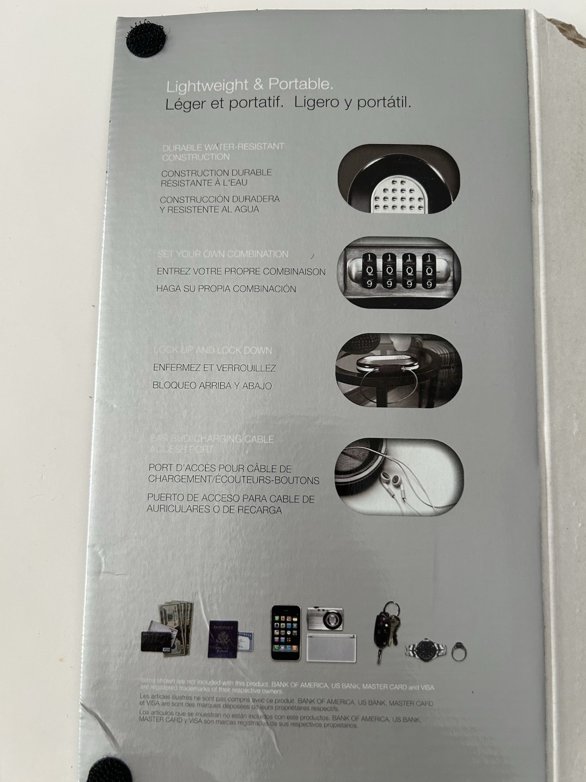 Master Lock 5900D Combination Portable Safe - Gray
