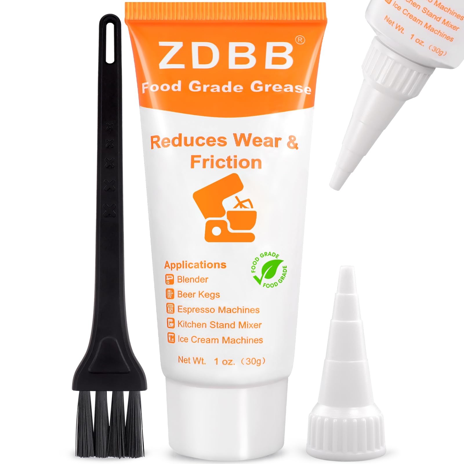 Food Grade Grease for Kitchen Appliances, Odorless PTFE Lubricant, 1 oz