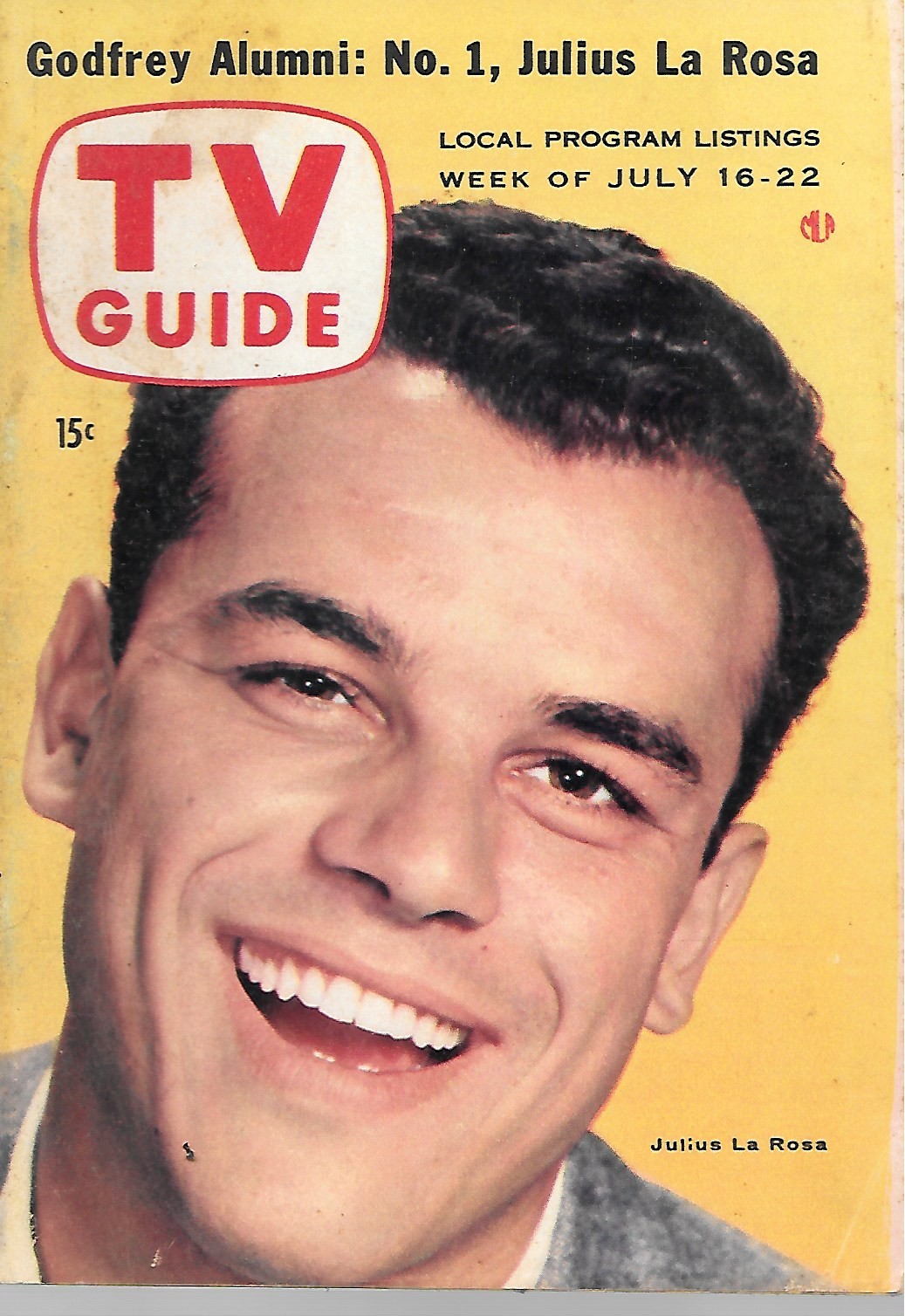 1955 TV Guide July 16 - Julius La Rosa; Marilyn Monroe Person to Person