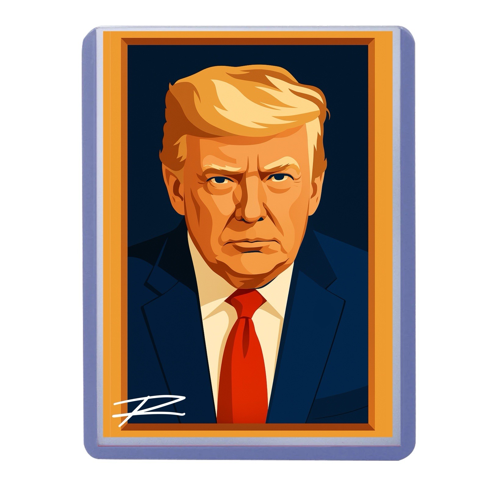 Donald Trump Portrait Art Trading Card 47th President USA United States