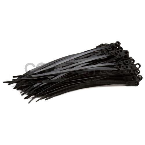 40 lbs Mountable Head Cable Tie 100psc Pack Black NEW
