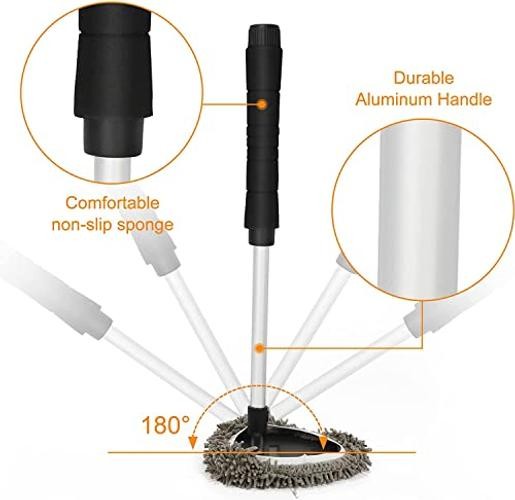 Car Windshield Cleaning Tool, Car Inside Window Cleaner Tool with 19 inch-2pc