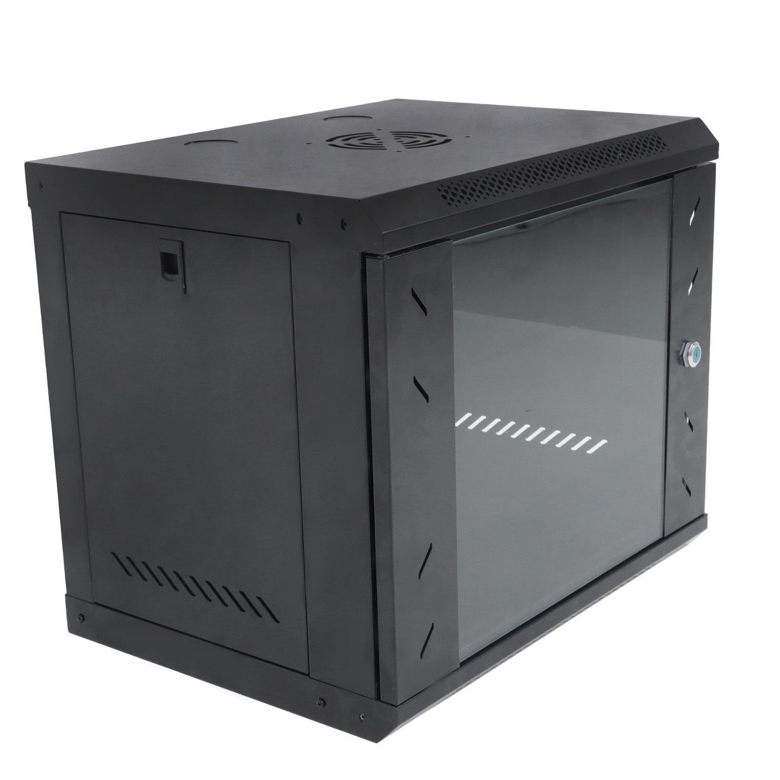 LABLT 9U Network Server Cabinet Rack Wall Mount Maximum Depth 15.5" With Locks