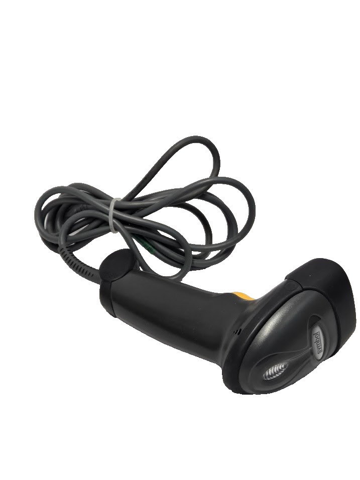 Zebra Symbol LS2208 1D Corded Barcode Scanner - Black Used