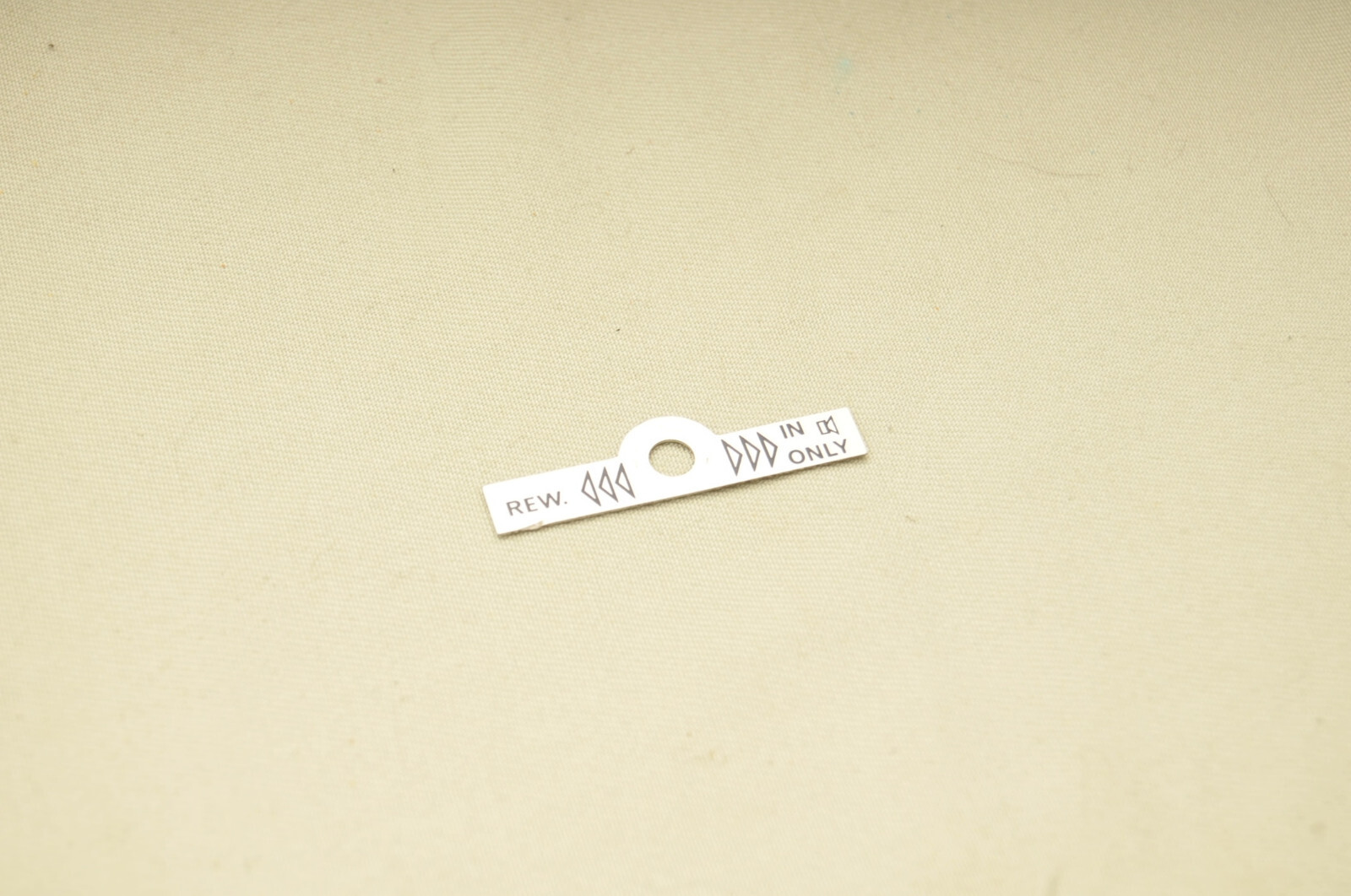 Nagra recorder switch decal