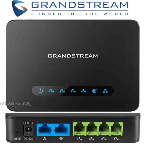 Grandstream HT814 Analog Telephone Adapter 4 FXS Port Gigabit Router ATA