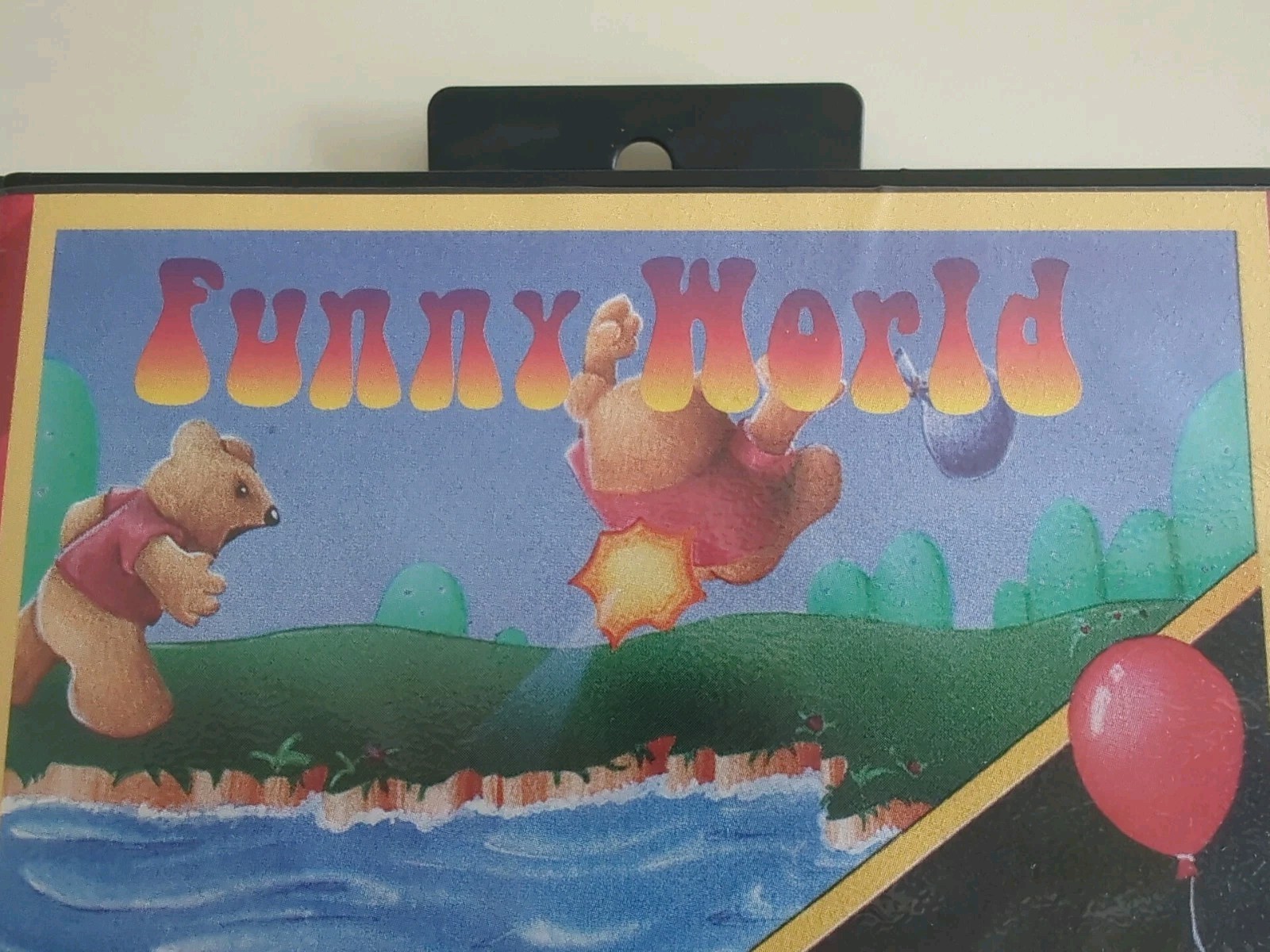 Funny World & Balloon Boy Case (SEGA Genesis) Authentic HANG TAB