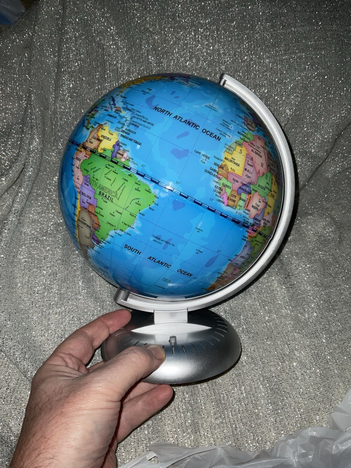 Costway 8" World Globe Illuminated Education Globe See Pics Map