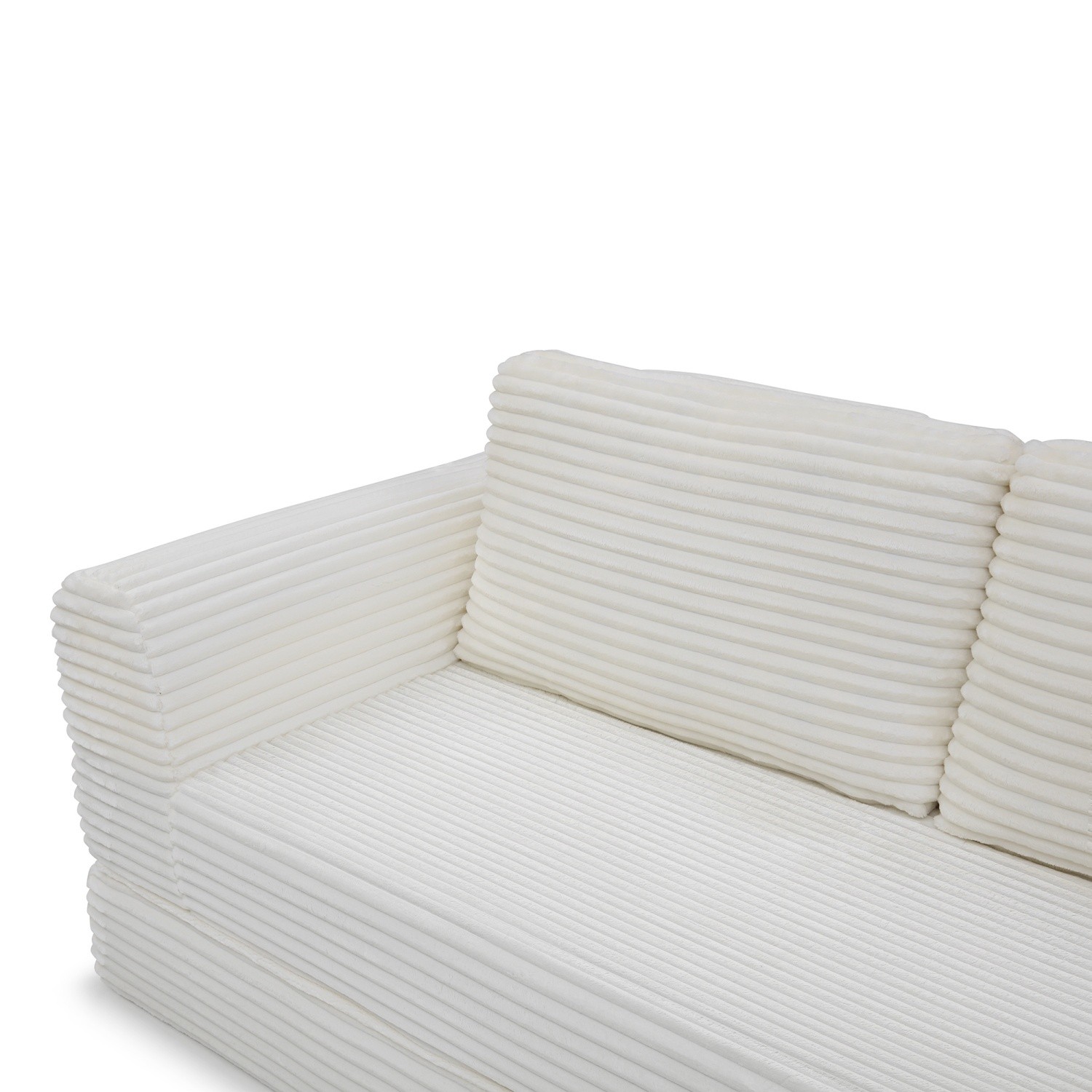 Floor Sofa Bed Futon Convertible Foldable Mattress for Small Spaces No Assembly