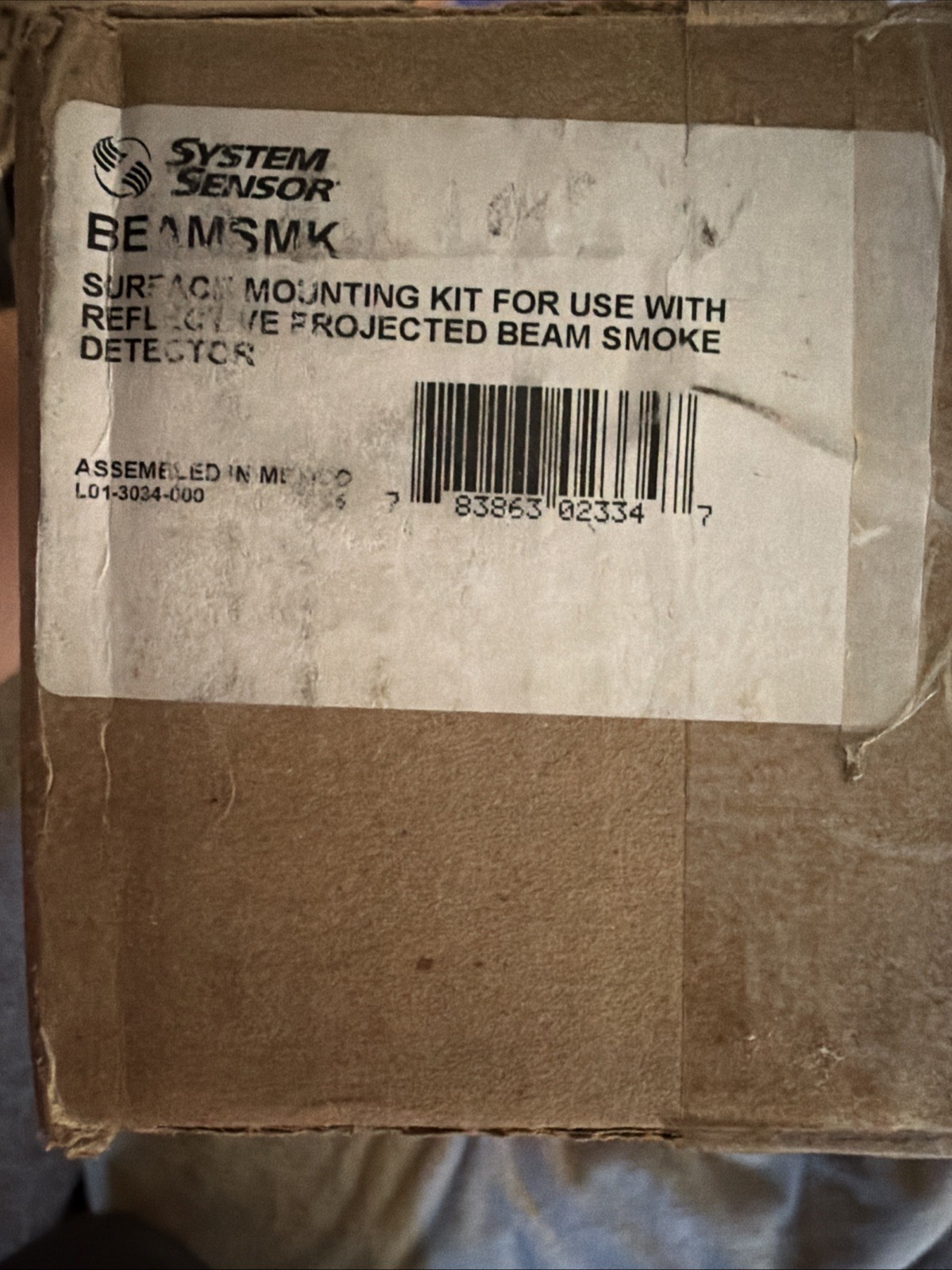System Sensor BEAM1224 Projected Beam Smoke W/ BEAMSMK Backbox