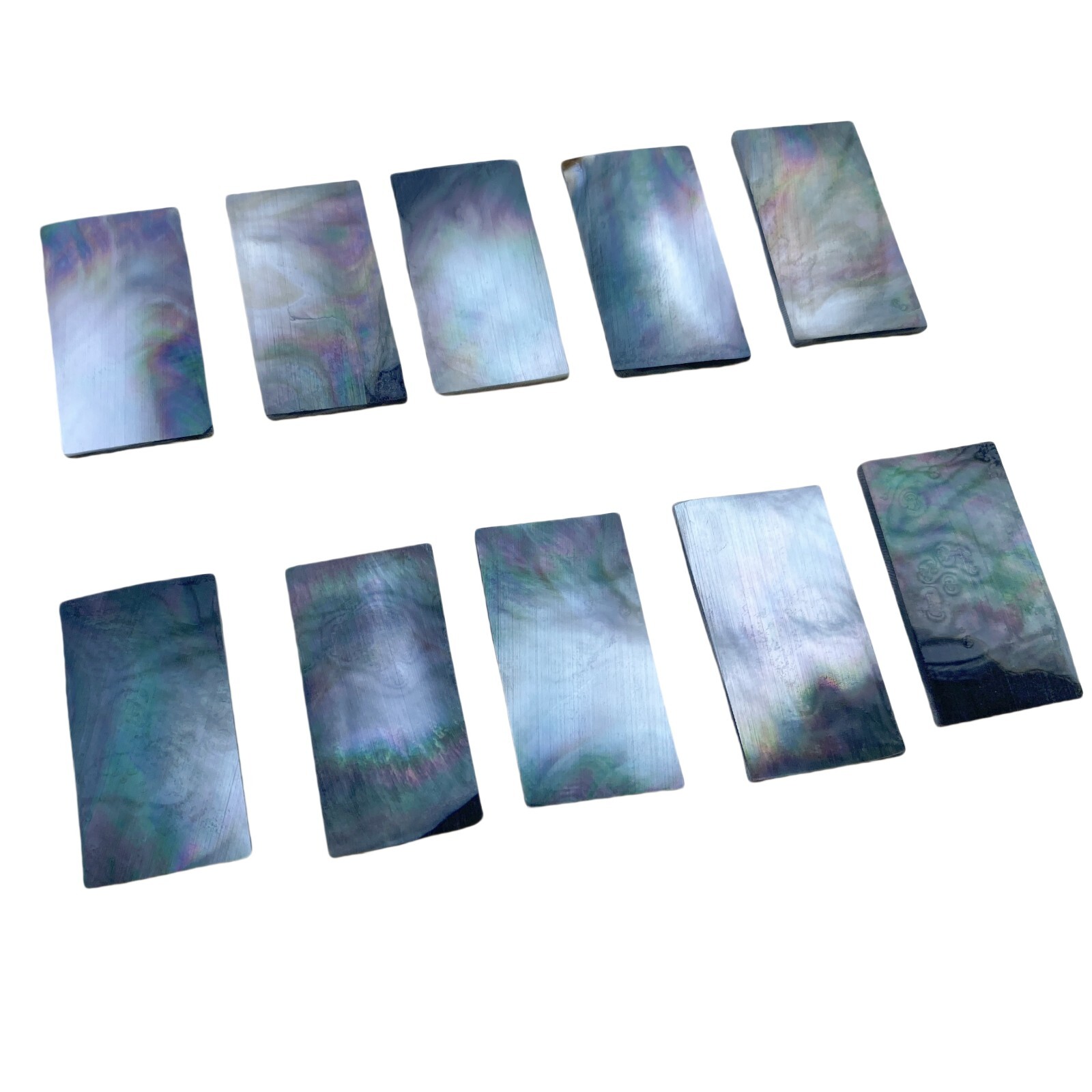 10x Black Mother Of Pearl 1 7/16"x3/4"x3/32"(36x19x2mm) Inlay Guitar Luthier