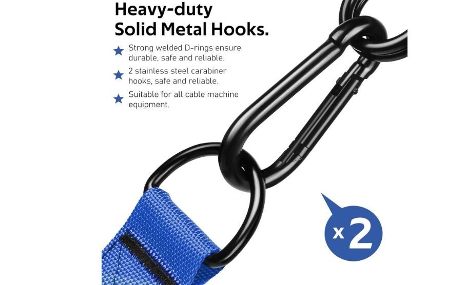 Exercise Handles, Replacement Cable Machine Attachments for Home Gym Equipment,