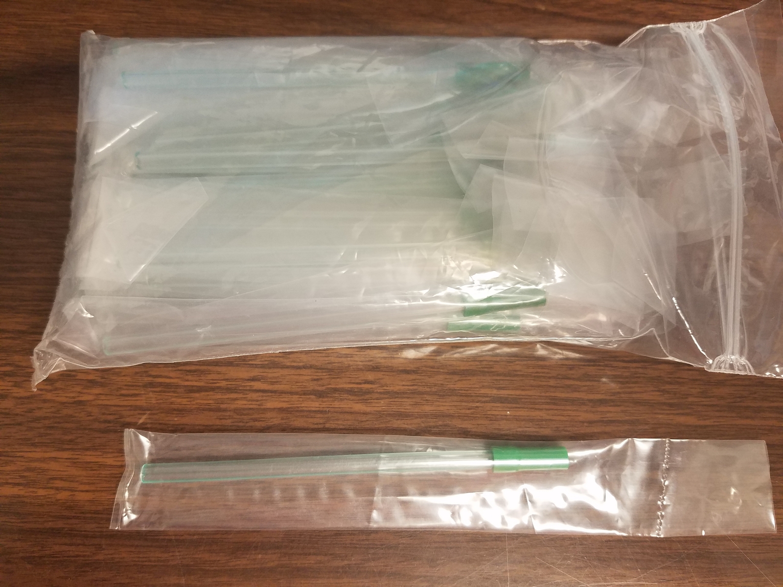 Canine Insemination Tubes 5" with Adapter Individually Wrapped Sterilized 25 Ct