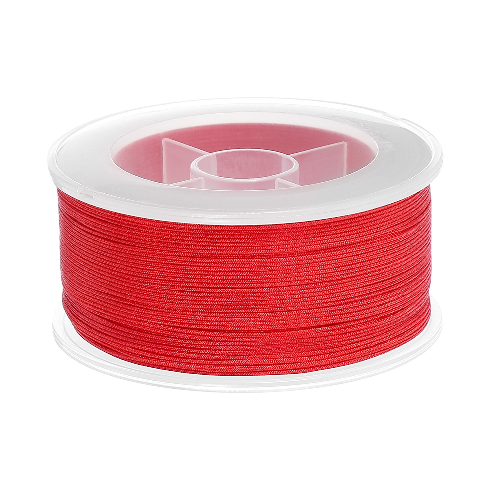 0.02 Inch x 109 Yards Nylon String Bracelet String Braided Nylon Thread Red