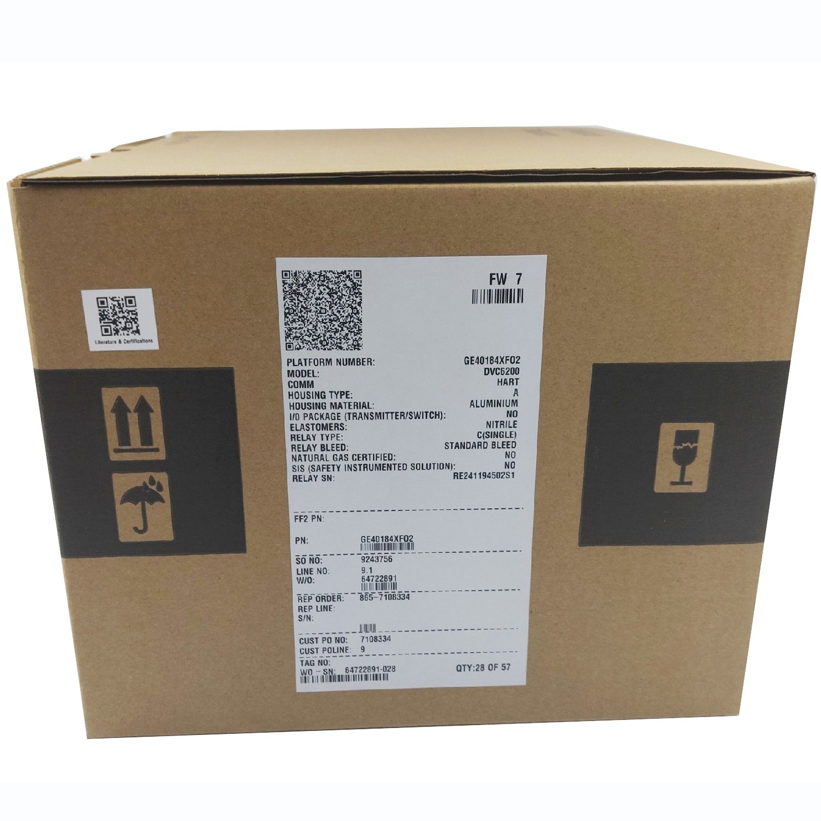 DVC6200 IPCS New HC Single Fisher Valve Positioner DVC6200 Without Feedback