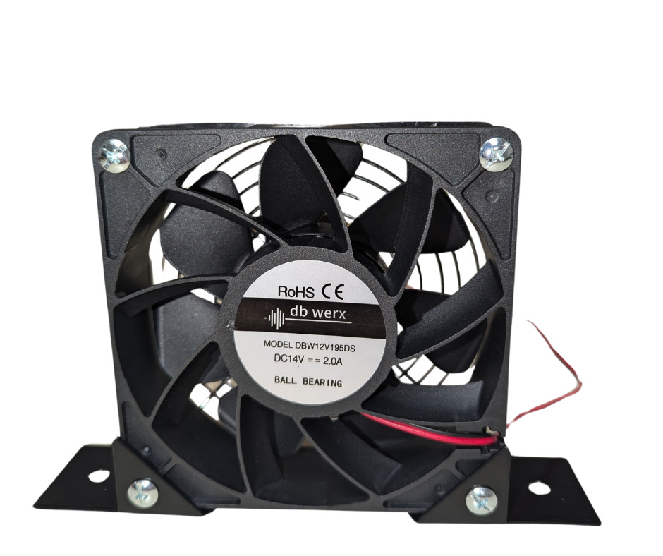120mmx120mmx38mm amplifier cooling fan 195cfm
