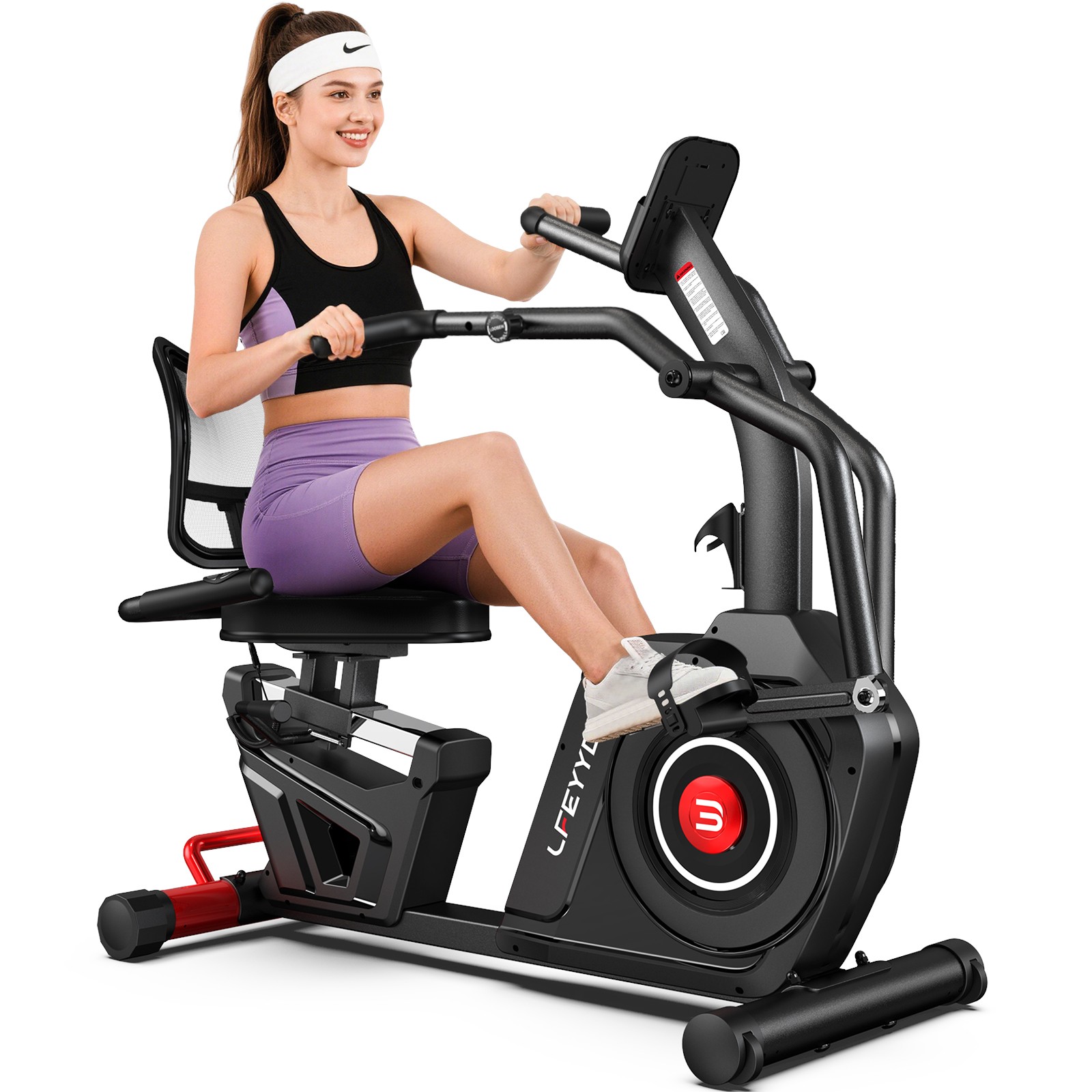 High-end Magnetic Recumbent Exercise Bike Workout Machine Full Body Fitness Bike