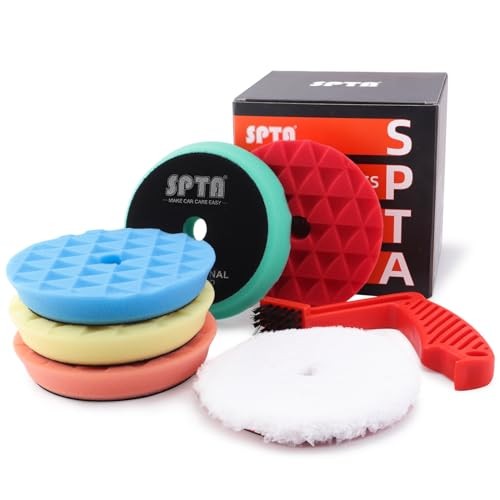 Polishing Pads, 5Pc 6 Inch 150mm Orbital Buffer Polisher Pads and 6inch (150mm)