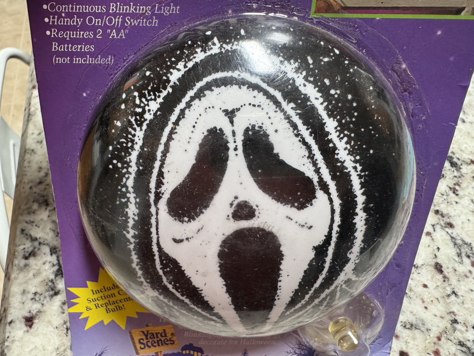 Scream Ghost Face Blinking Window Winker 1997 Easter Unlimited Unopened Vintage