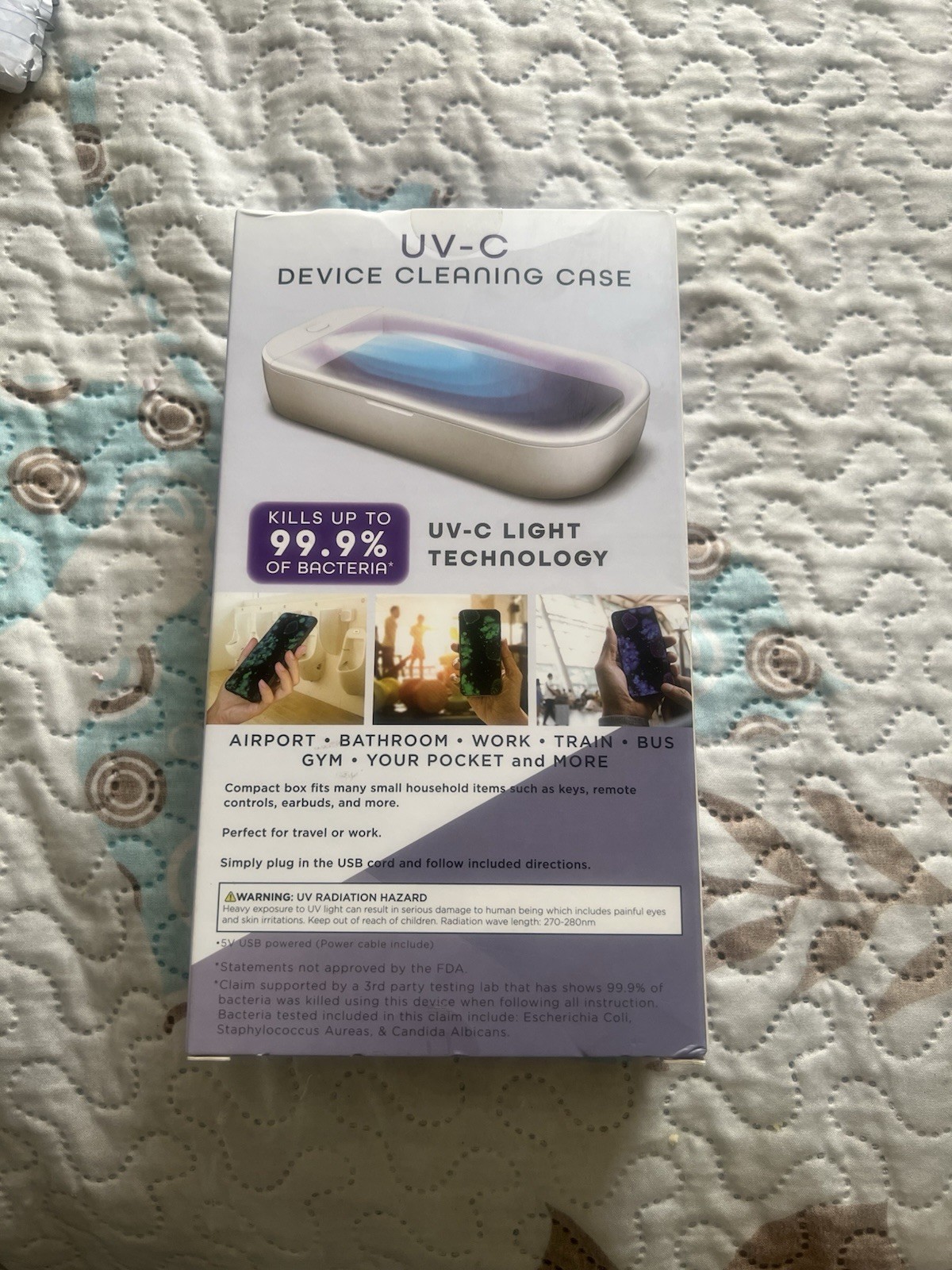 Traxx Device UV-C Sanitizer Cleaning Case
