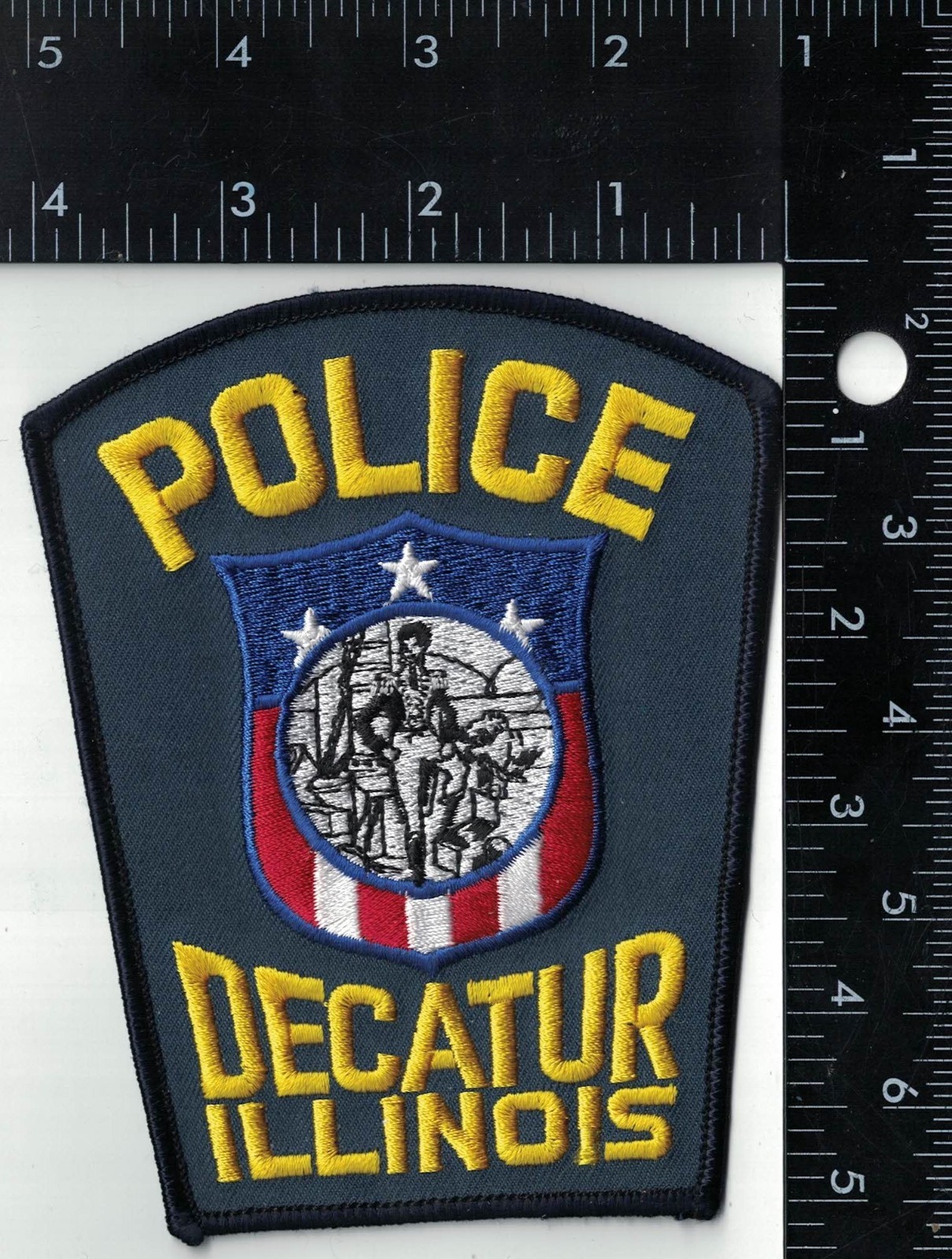 Decatur Police Patch Illinois IL black border