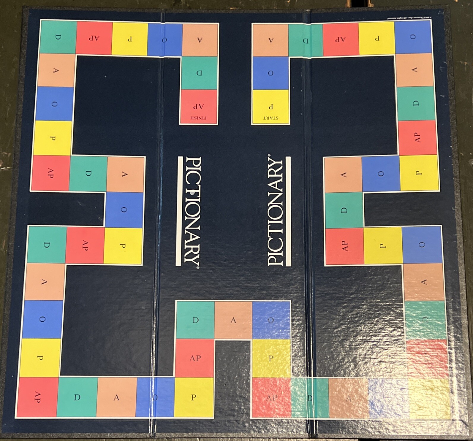 VINTAGE Pictionary Board Game 1985 First Edition - Replacement Game Board Only
