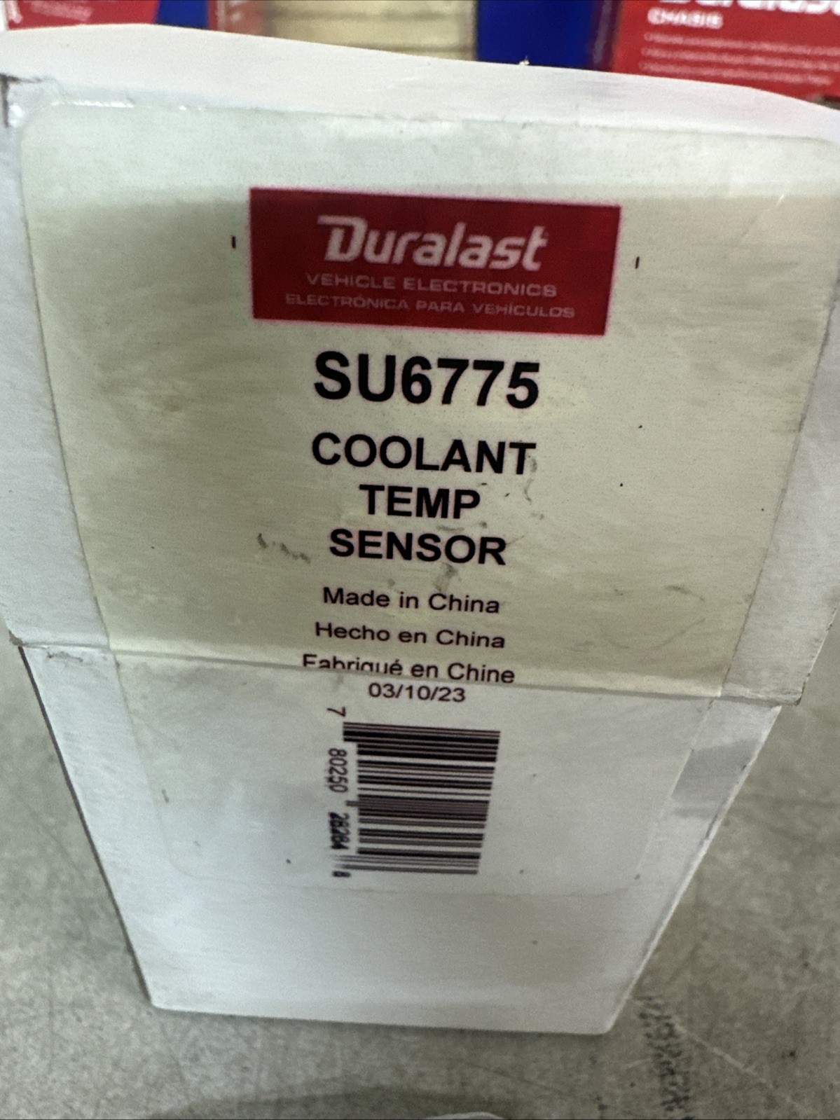 NEW Duralast Coolant Temp Sensor PN: SU6775