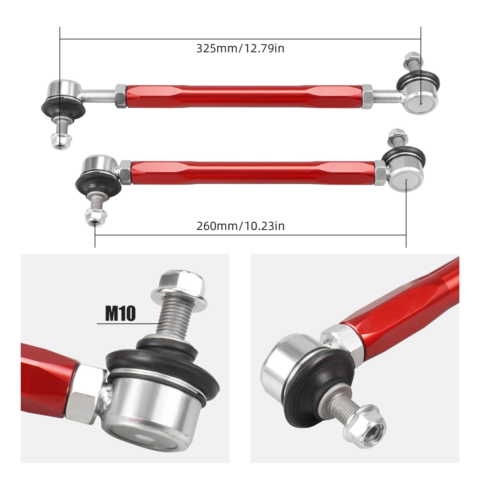 Front Stabilizer Sway Bar End Links Bushings For BMW E90 E91 E92 325i 328i 335i