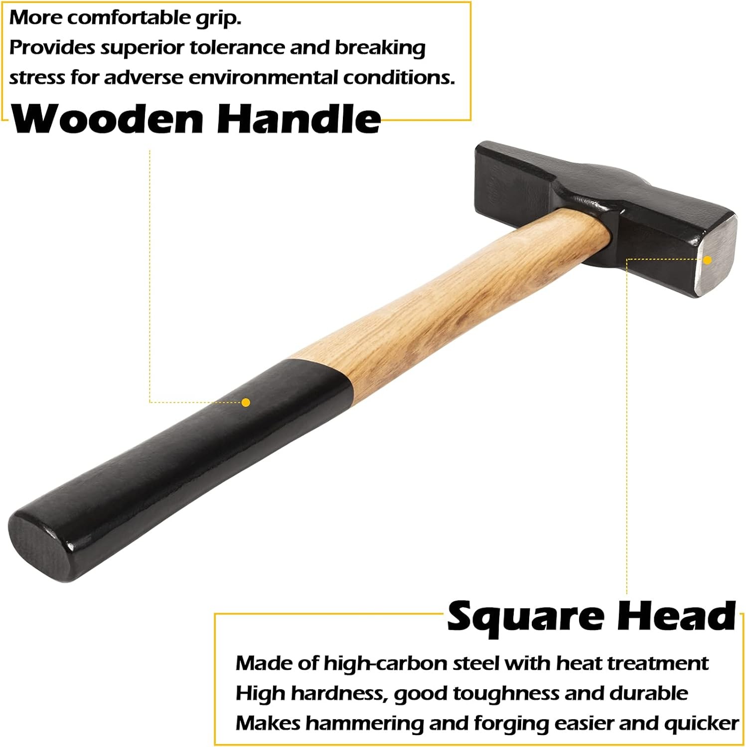 Blacksmiths' handmade Hammer Replace for 0000811-1000 Blacksmith Forging Tool