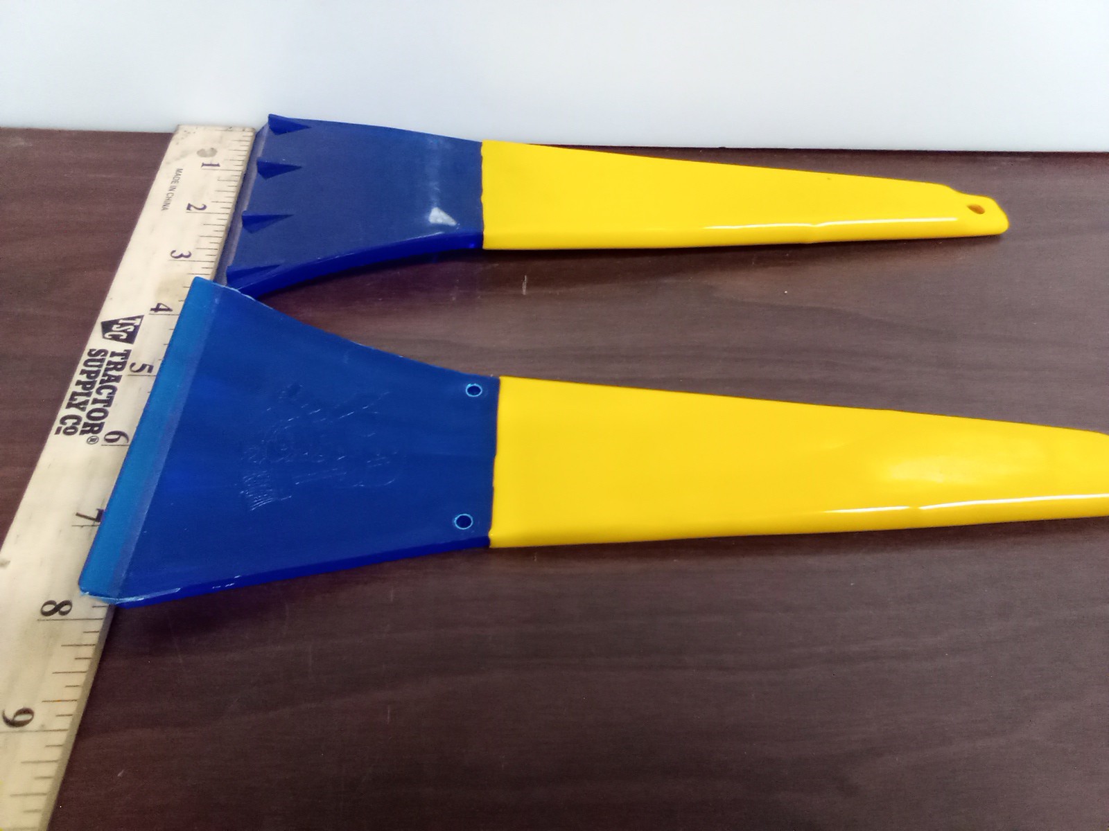 Yellow Windshield Scrapers Set Of 2 Free Shipping